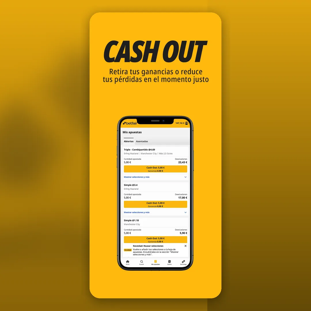 Captura oficial de la app de Betfair en la App Store española